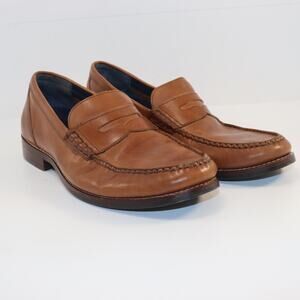 Cole Haan Pinch Penny Loafers Men’s 8M Tan Leather Classic Dress Shoes